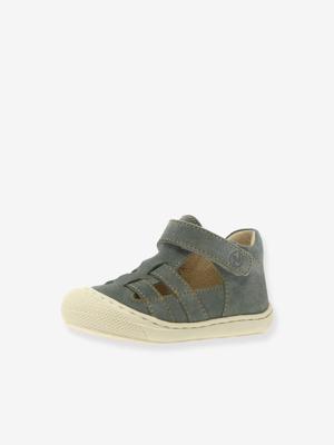 Halfopen baby boots NATURINO saliegroen