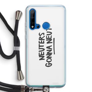 Neuters: Huawei P20 Lite (2019) Transparant Hoesje met koord