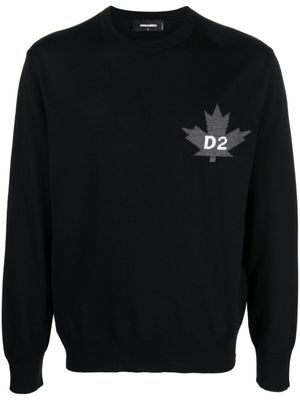 DSQUARED2 pull à logo - Noir