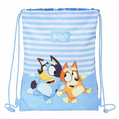 Rugtas met Koordjes Bluey Let's play Blauw 26 x 34 x 1 cm