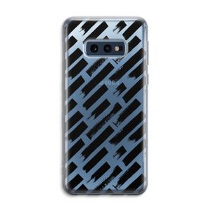 Zwarte vegen: Samsung Galaxy S10e Transparant Hoesje