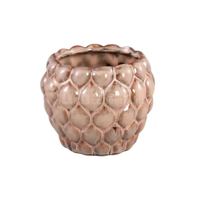 PTMD Bloempot Louana Bruin Ø10cm