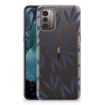 Nokia G21 | G11 | TPU Case | Leaves Blue