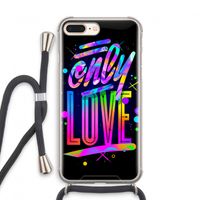 Only Love: iPhone 7 PLUS Transparant Hoesje met koord