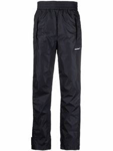 Off-White pantalon de jogging Diag à taille haute - Noir