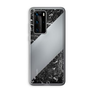 Zwart marmer: Huawei P40 Pro Transparant Hoesje
