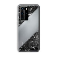 Zwart marmer: Huawei P40 Pro Transparant Hoesje