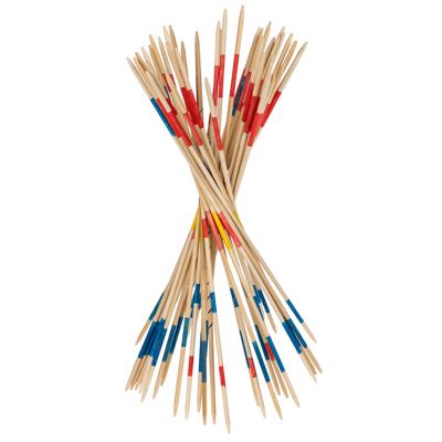 Mikado spel - klassiek houten stokjesspel - in houten doosje - alle leeftijden