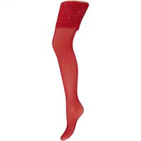 Net stay-up kousen met kanten rand Net stay-up kousen met kanten rand