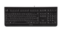 CHERRY KC 1000 Toetsenbord USB AZERTY, Belgisch Zwart Geluidsarme toetsen