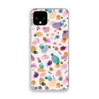 Terrazzo Memphis Pink: Pixel 4 Transparant Hoesje