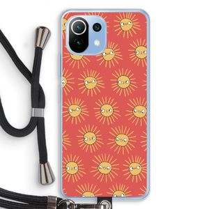 Zon: Xiaomi Mi 11 Lite Transparant Hoesje met koord