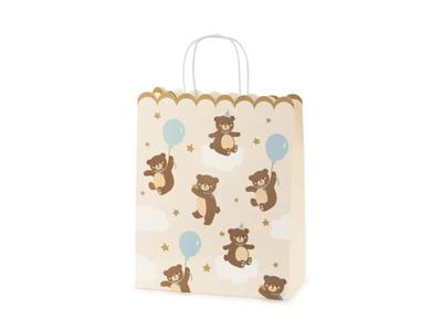 Cadeautas Teddybeertjes Cream
