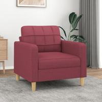 Fauteuil 60 cm stof wijnrood - thumbnail