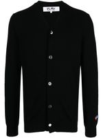 Comme Des Garçons Play x Invader cardigan à motif cœur - Noir - thumbnail