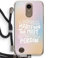 The prettiest: LG K10 (2017) Transparant Hoesje met koord