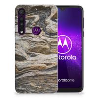 Motorola One Macro | TPU | Siliconen hoesje | Steen
