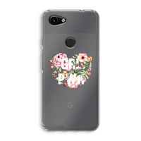 GRL PWR Flower: Google Pixel 3a Transparant Hoesje