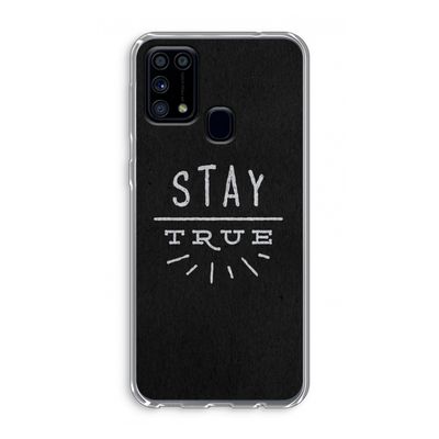 Stay true: Samsung Galaxy M31 Transparant Hoesje