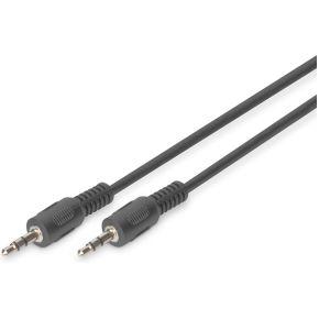 Digitus AK-510100-025-S audio kabel 2,5 m 3.5mm Zwart