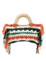 Nannacay mini sac cabas Vera en crochet - Orange - thumbnail