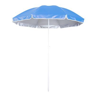 Strand Parasol Lima - D150 cm - blauw - opvouwbaar - verstelbare hoogte - met opbergtas