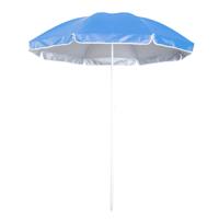 Strand Parasol Lima - D150 cm - blauw - opvouwbaar - verstelbare hoogte - met opbergtas