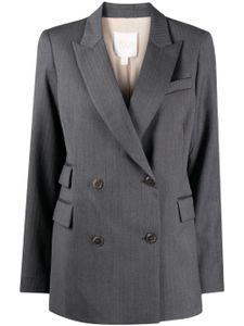 TWP blazer en laine à revers pointus - Gris