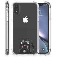 Apple iPhone Xr Stevig Bumper Hoesje Cat Good Day - thumbnail