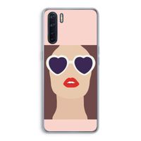 Red lips: Oppo A91 Transparant Hoesje