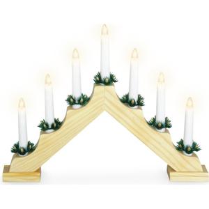 Christmas Decoration kaarsenbrugÂ  goud - 41 x 5 x 31 cm - hout   -