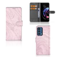 Motorola Edge 20 Pro | Bookcase | Marble Pink - Origineel Cadeau Vriendin
