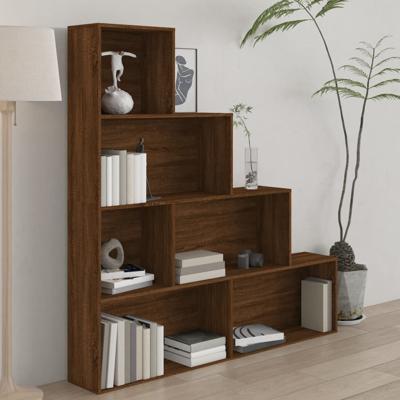 Boekenkast 155x24x160 cm bruin eikenkleur