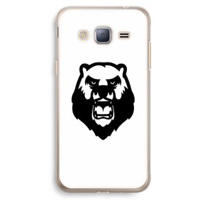 Angry Bear (white): Samsung Galaxy J3 (2016) Transparant Hoesje