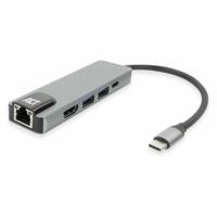 ACT Connectivity USB-C 4K docking station voor 1 HDMI monitor, ethernet, USB-A, PD pass-through dockingstation