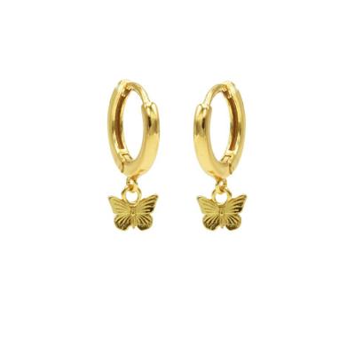 Karma Oorringen Hinged Hoops Butterfly Goud