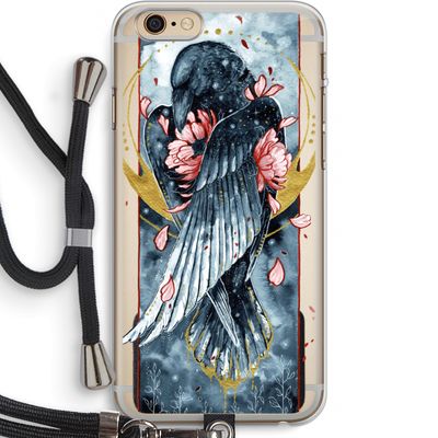 Golden Raven: iPhone 6 PLUS / 6S PLUS Transparant Hoesje met koord