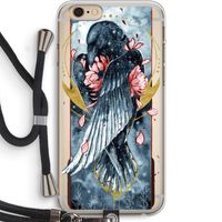 Golden Raven: iPhone 6 PLUS / 6S PLUS Transparant Hoesje met koord