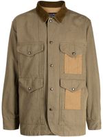 Comme des Garçons Homme coupe-vent à col contrastants - Marron