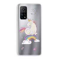 Regenboog eenhoorn: Xiaomi Mi 10T 5G Transparant Hoesje