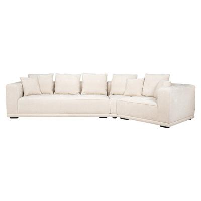 Sofa Lusso 4-zits beige chenille