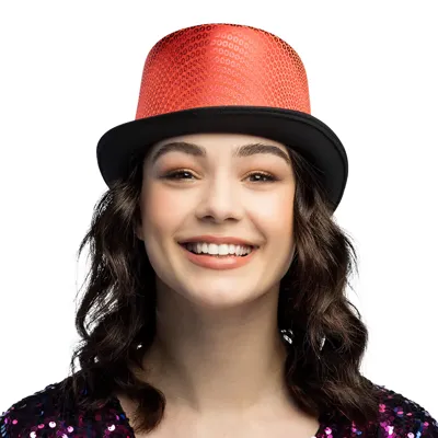 Hoed Shiny Caprice rood