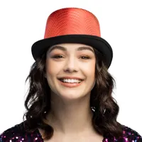 Hoed Shiny Caprice rood