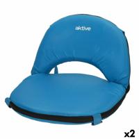 Zitting Aktive Blauw 41 x 33 x 40 cm Opvouwbaar (2 Stuks)