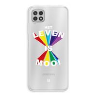 Het Leven Is Mooi: Samsung Galaxy A22 4G Transparant Hoesje