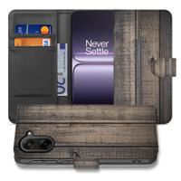 Bookcase Hoesje Voor OnePlus Nord CE 5 | Steigerhout