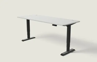 Desktronic HomePro bureau Zwart / Grijs / 200x80 cm