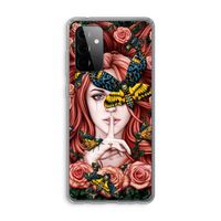 Lady Moth: Samsung Galaxy A72 Transparant Hoesje Lady Moth: Samsung Galaxy A72 Transparant Hoesje