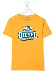 Diesel Kids t-shirt à logo imprimé - Jaune