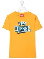 Diesel Kids t-shirt à logo imprimé - Jaune